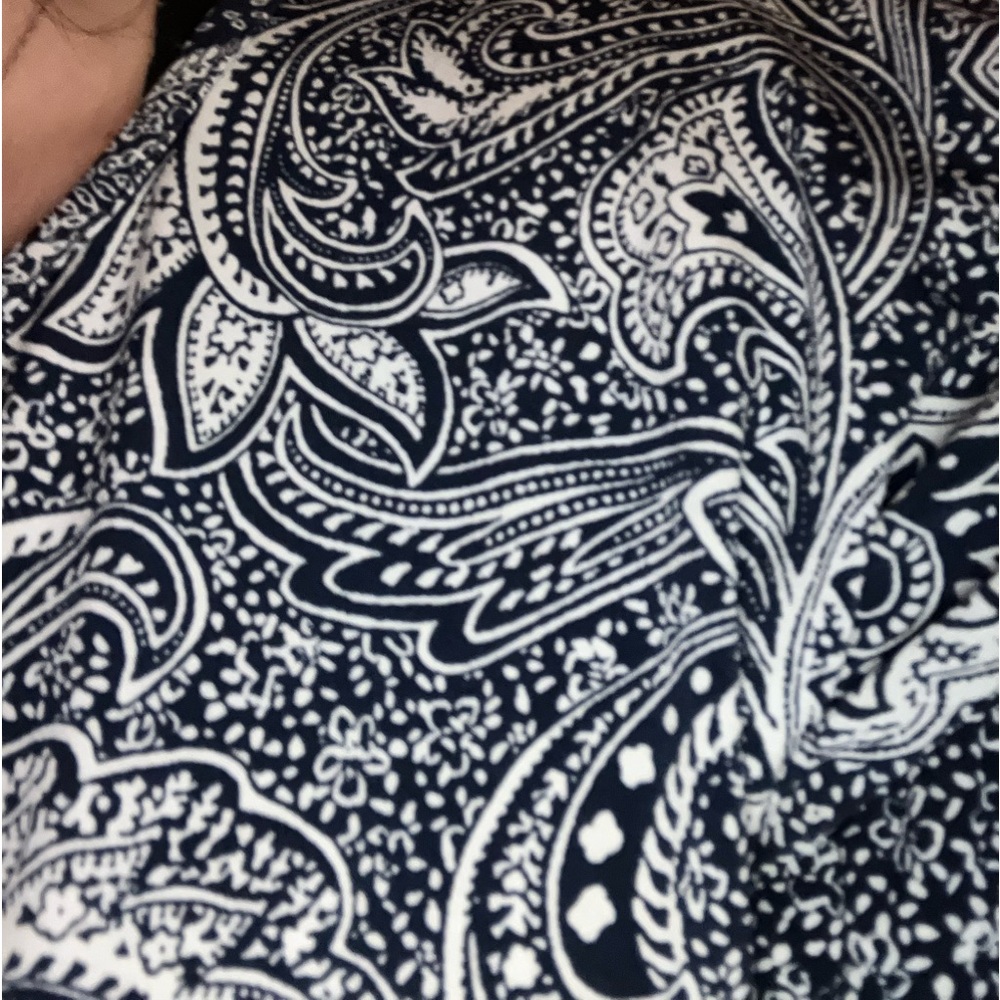 Black and white. Patterned.